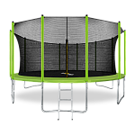 ARLAND Батут 16FT с внутренней страховочной сеткой и лестницей (Light green)